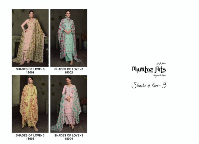 Shades Of Love 3 By Mumtaz Designer Dress Material Catalog
